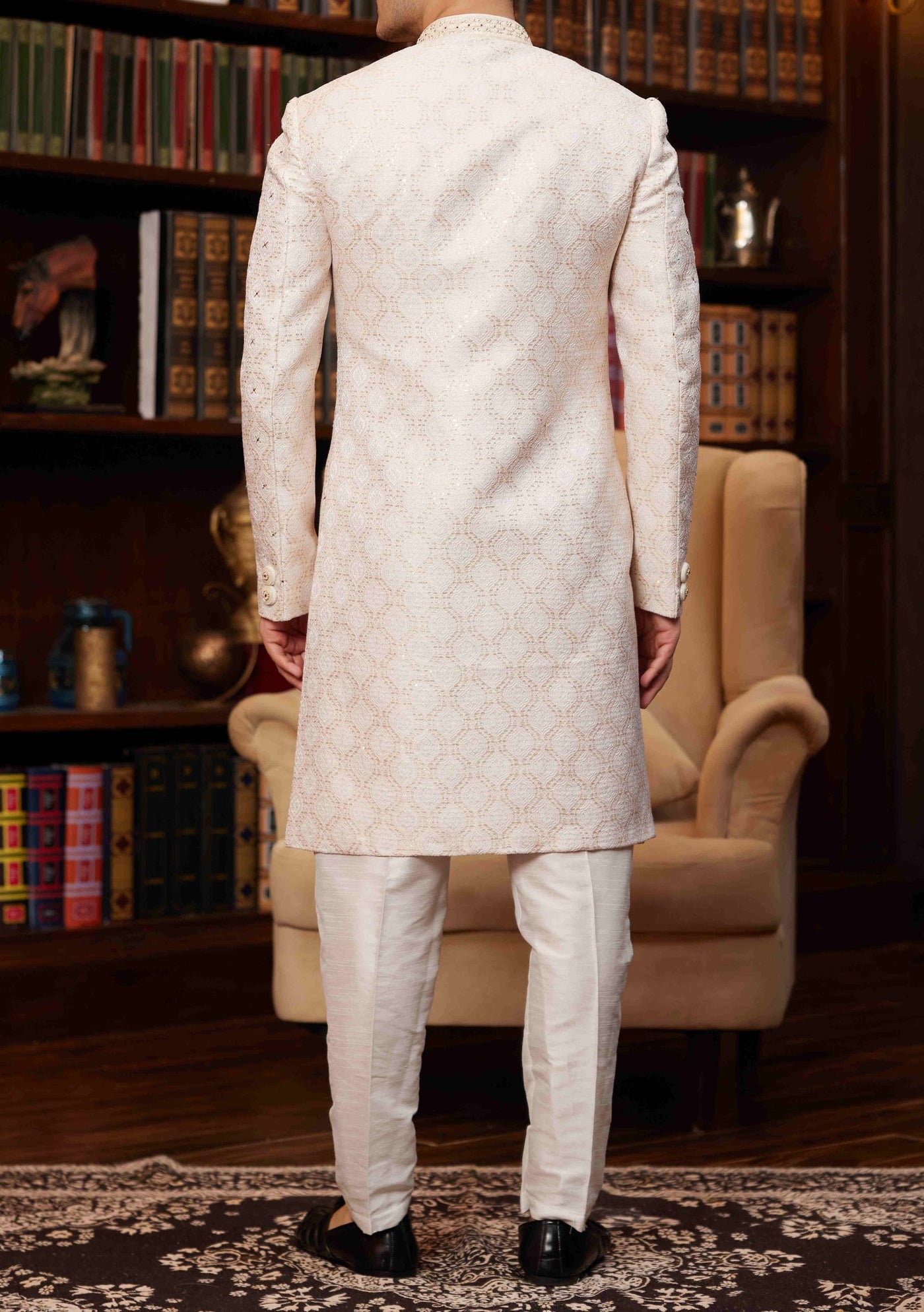 Men's Traditional Party Wear Sherwani Suit - db28057