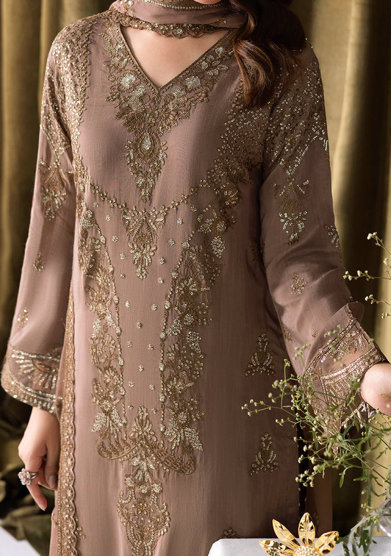 Ramsha Aangan Pakistani Embroidered Silk Dress