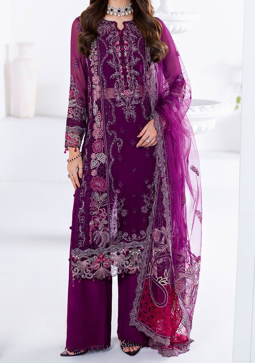 Ramsha Arzoo Pakistani Embroidered Chiffon Dress - db29880