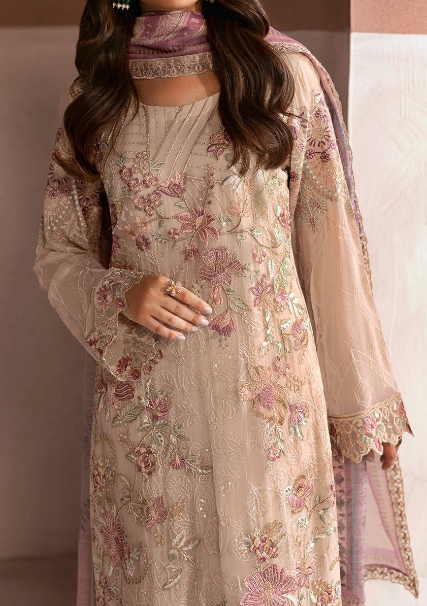 Ramsha Arzoo Pakistani Embroidered Chiffon Dress - db28029