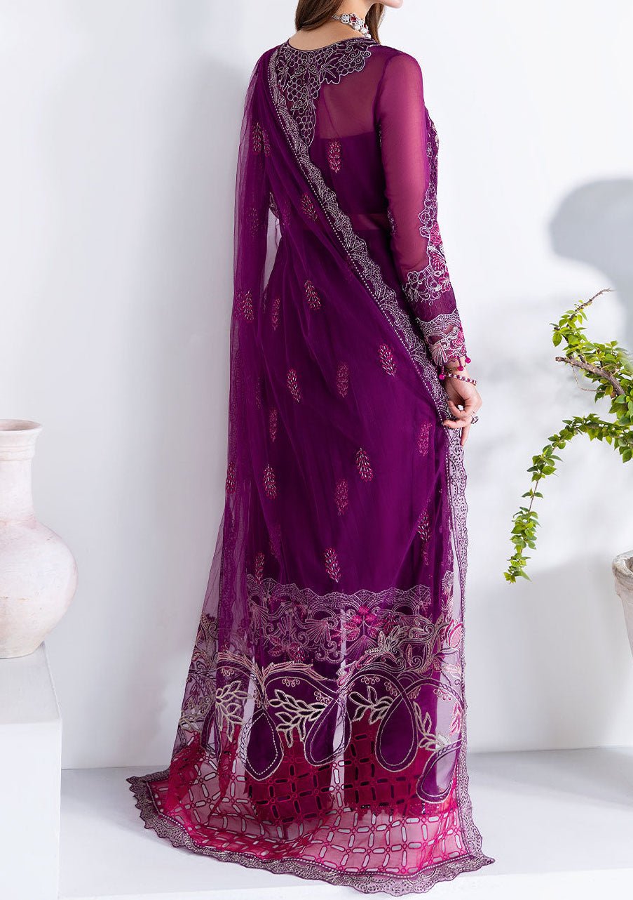 Ramsha Arzoo Pakistani Embroidered Chiffon Dress - db29880