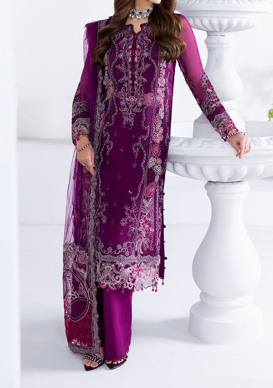Ramsha Arzoo Pakistani Embroidered Chiffon Dress - db29880
