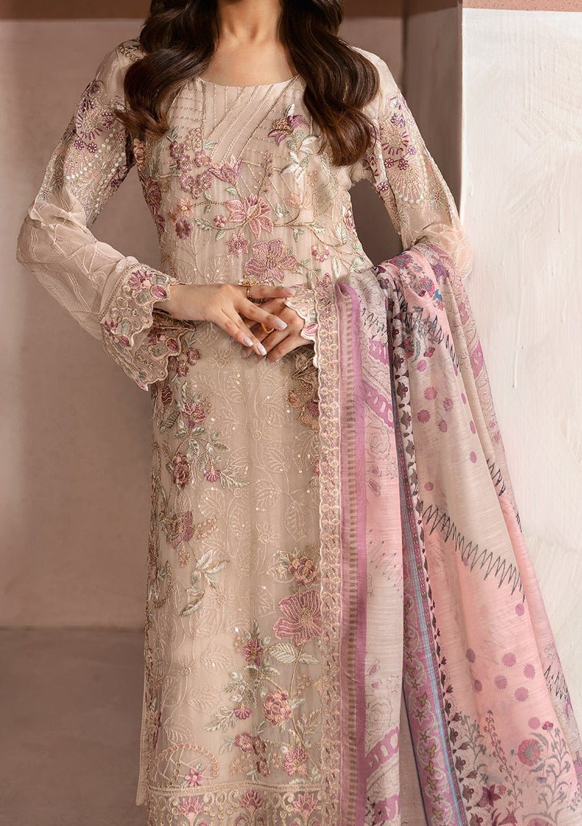 Ramsha Arzoo Pakistani Embroidered Chiffon Dress - db28029