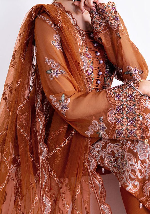 Ramsha Arzoo Pakistani Embroidered Chiffon Dress - db29882