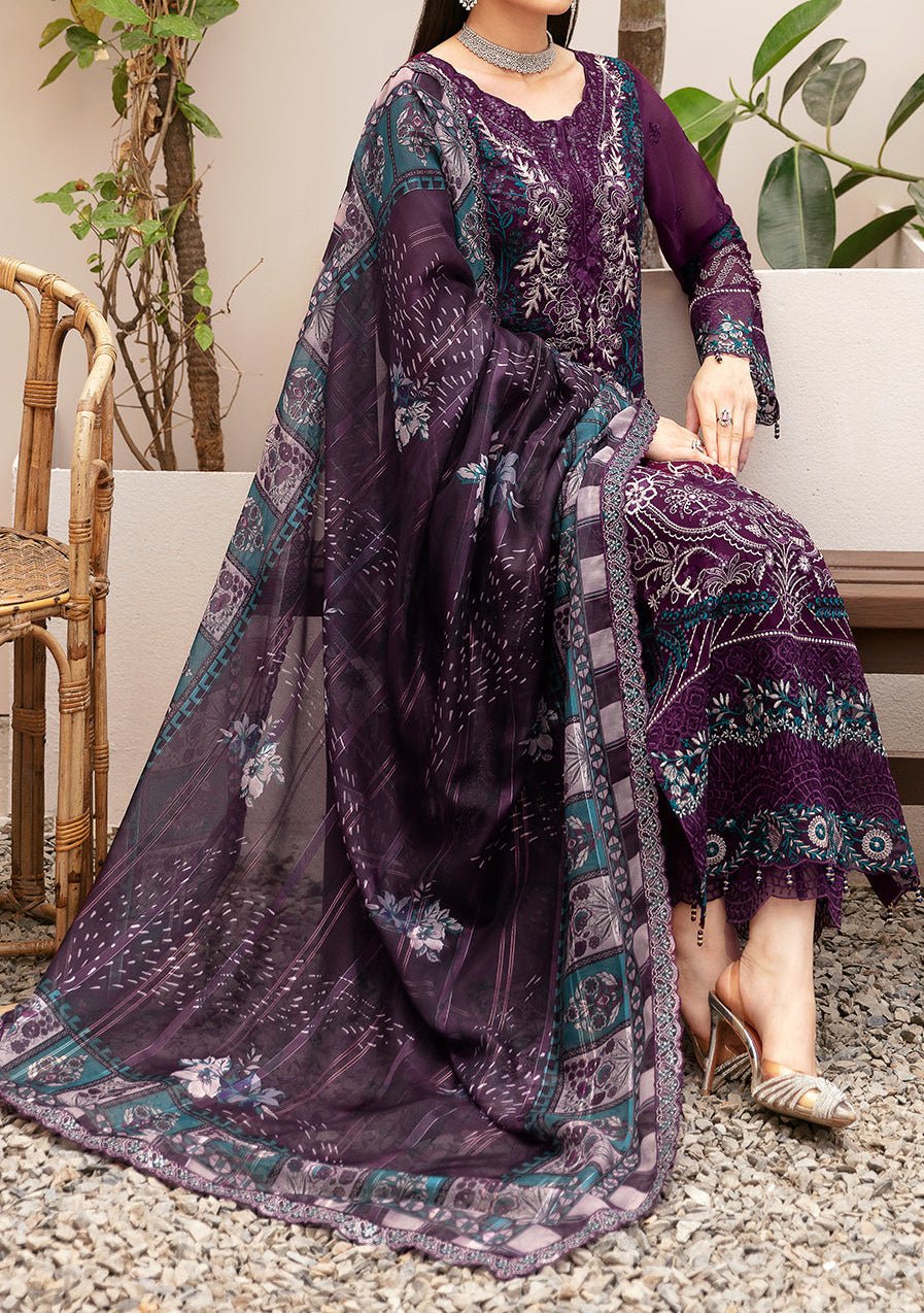 Ramsha Dastan Pakistani Luxury Chiffon Dress - db26722