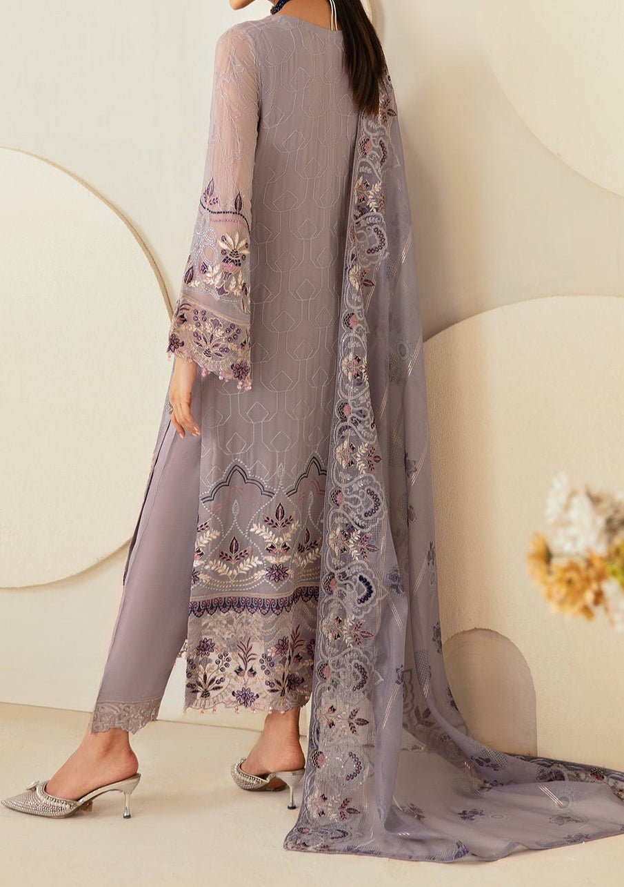 Ramsha Dastoor Pakistani Luxury Chiffon Dress - db27410