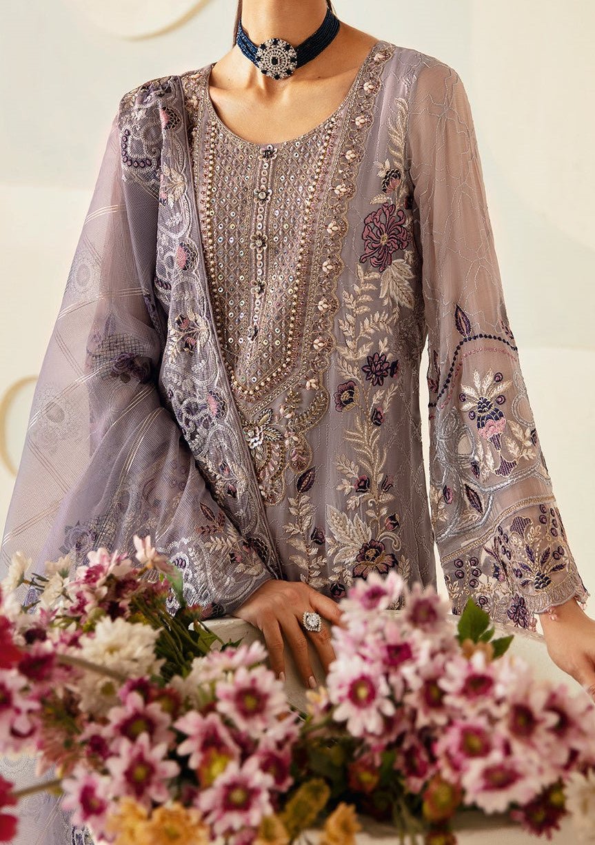 Ramsha Dastoor Pakistani Luxury Chiffon Dress - db27410