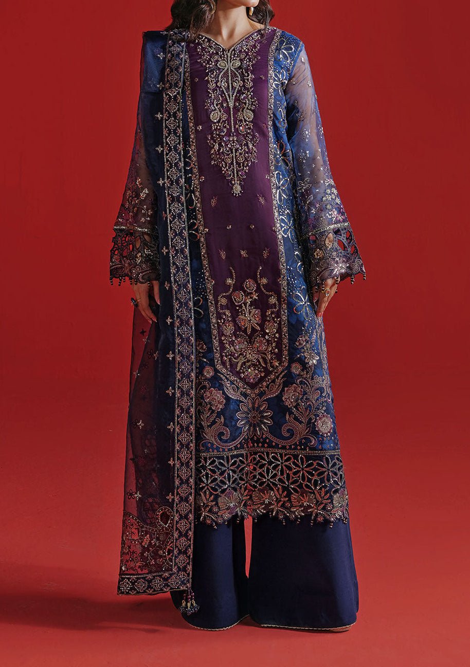 Ramsha Festive Pakistani Luxury Organza Dress - db30324