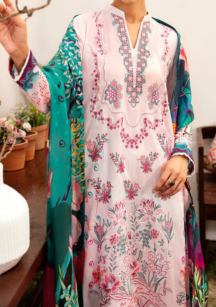 Ramsha Mashaal Embroidered Printed Lawn Dress - db26980