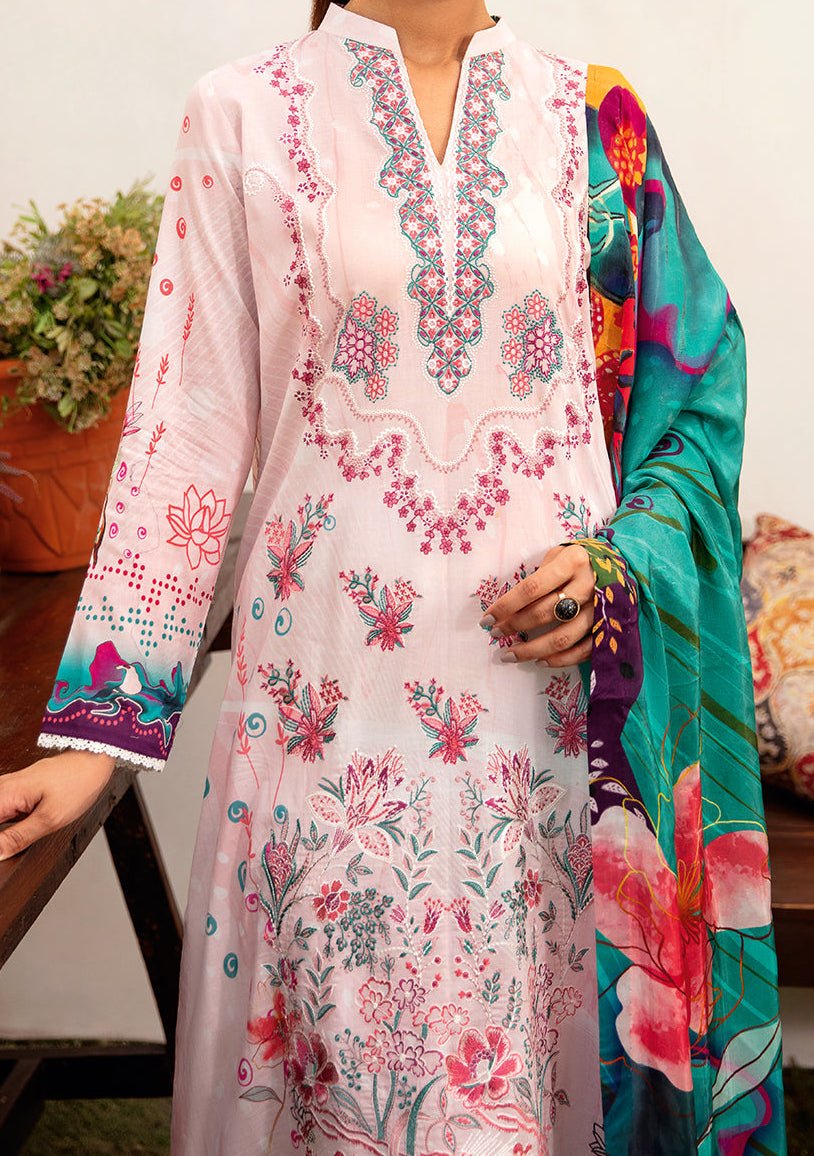 Ramsha Mashaal Embroidered Printed Lawn Dress - db26980