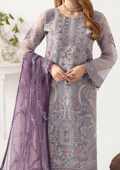 Ramsha Minhal Pakistani Luxury Organza Dress - db26908