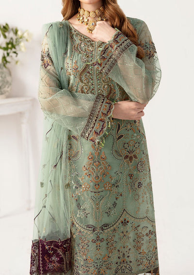 Ramsha Minhal Pakistani Luxury Organza Dress - db26912