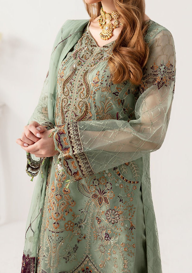 Ramsha Minhal Pakistani Luxury Organza Dress - db26912