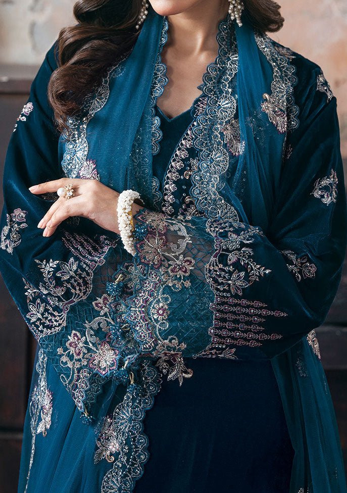 Ramsha Pakistani Velvet Dress - db30515