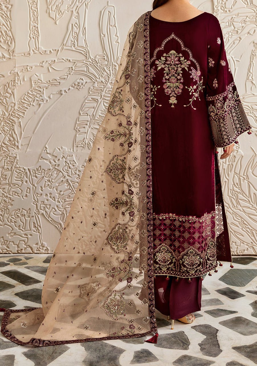 Ramsha Pakistani Velvet Dress