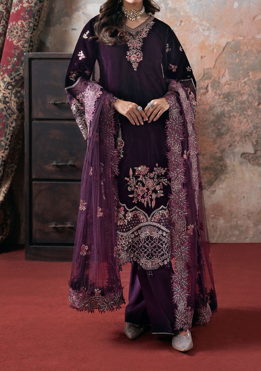 Ramsha Pakistani Velvet Dress