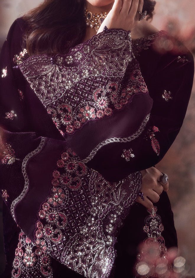 Ramsha Pakistani Velvet Dress