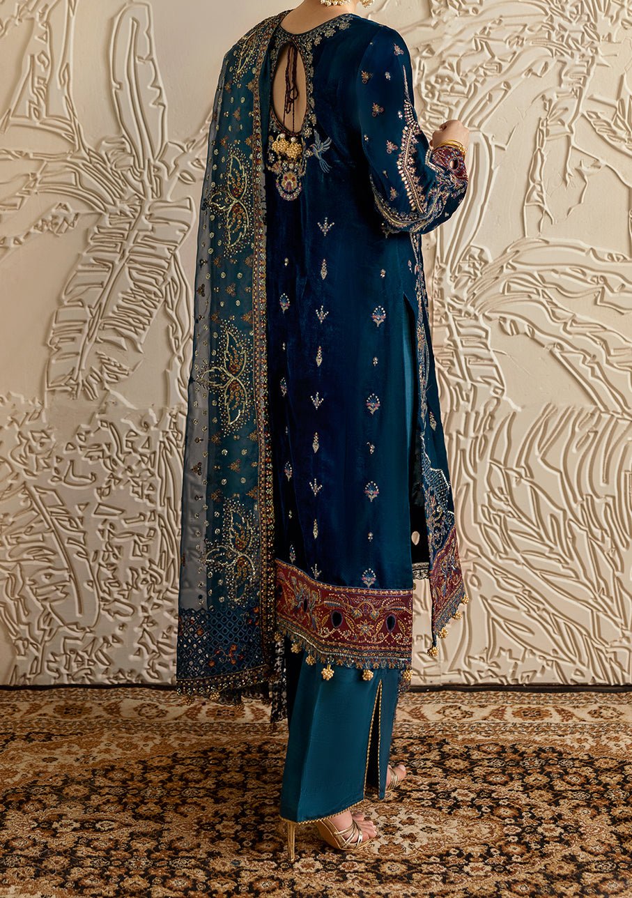 Ramsha Pakistani Velvet Dress