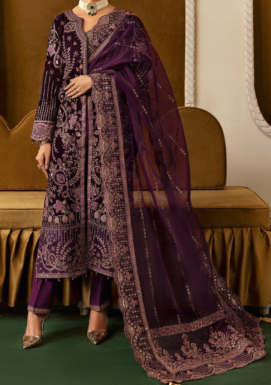 Ramsha Pakistani Velvet Dress