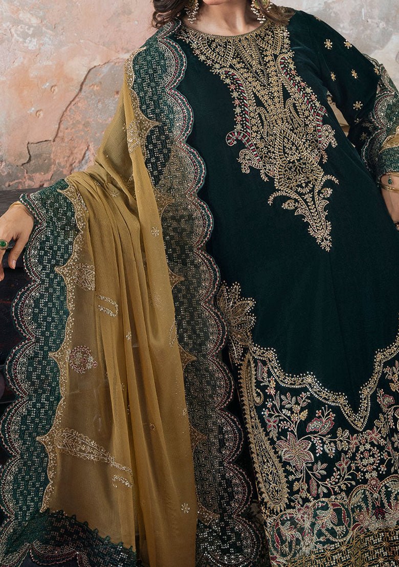 Ramsha Pakistani Velvet Dress