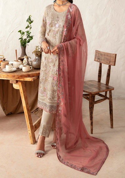 Ramsha Rangoon Pakistani Luxury Chiffon Dress - db26800