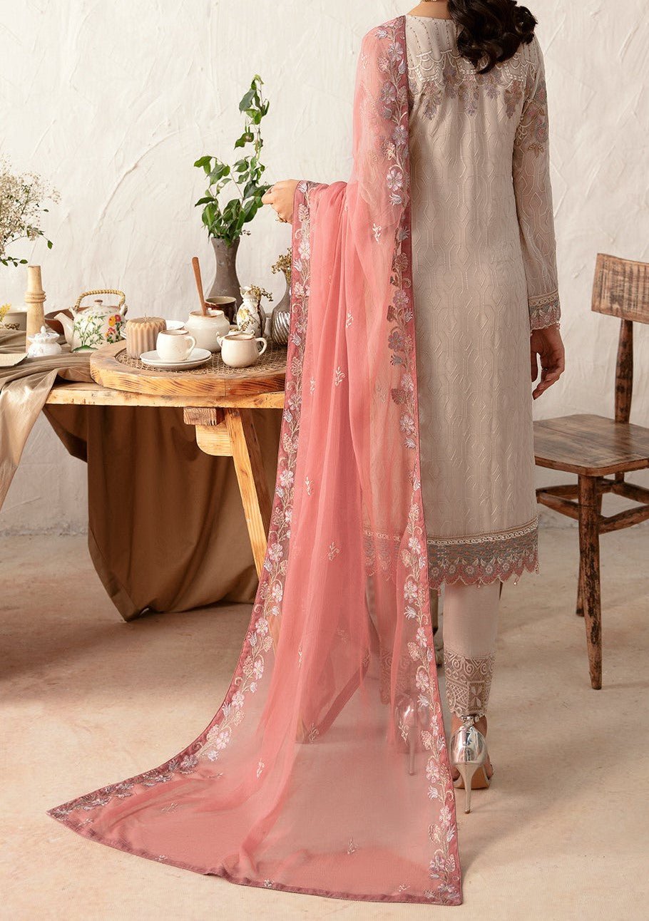 Ramsha Rangoon Pakistani Luxury Chiffon Dress - db26800