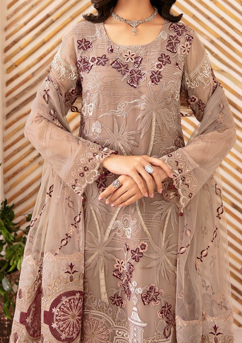 Ramsha Rangoon Pakistani Luxury Chiffon Dress - db26794