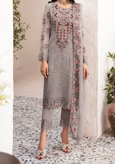 Ramsha Rangoon Pakistani Luxury Chiffon Dress - db26798