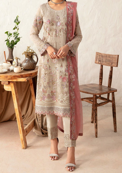 Ramsha Rangoon Pakistani Luxury Chiffon Dress - db26800