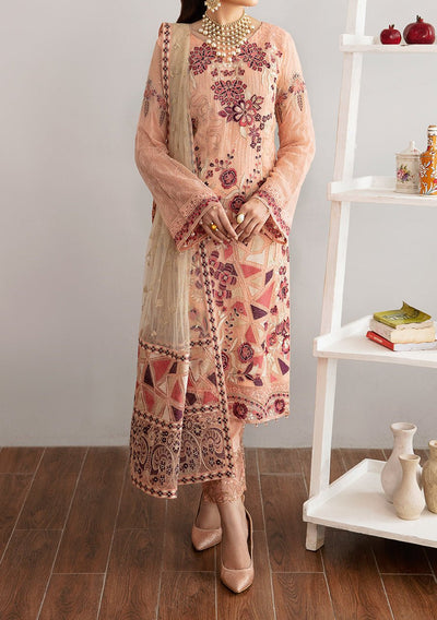 Ramsha Rangoon Pakistani Luxury Chiffon Dress - db28950
