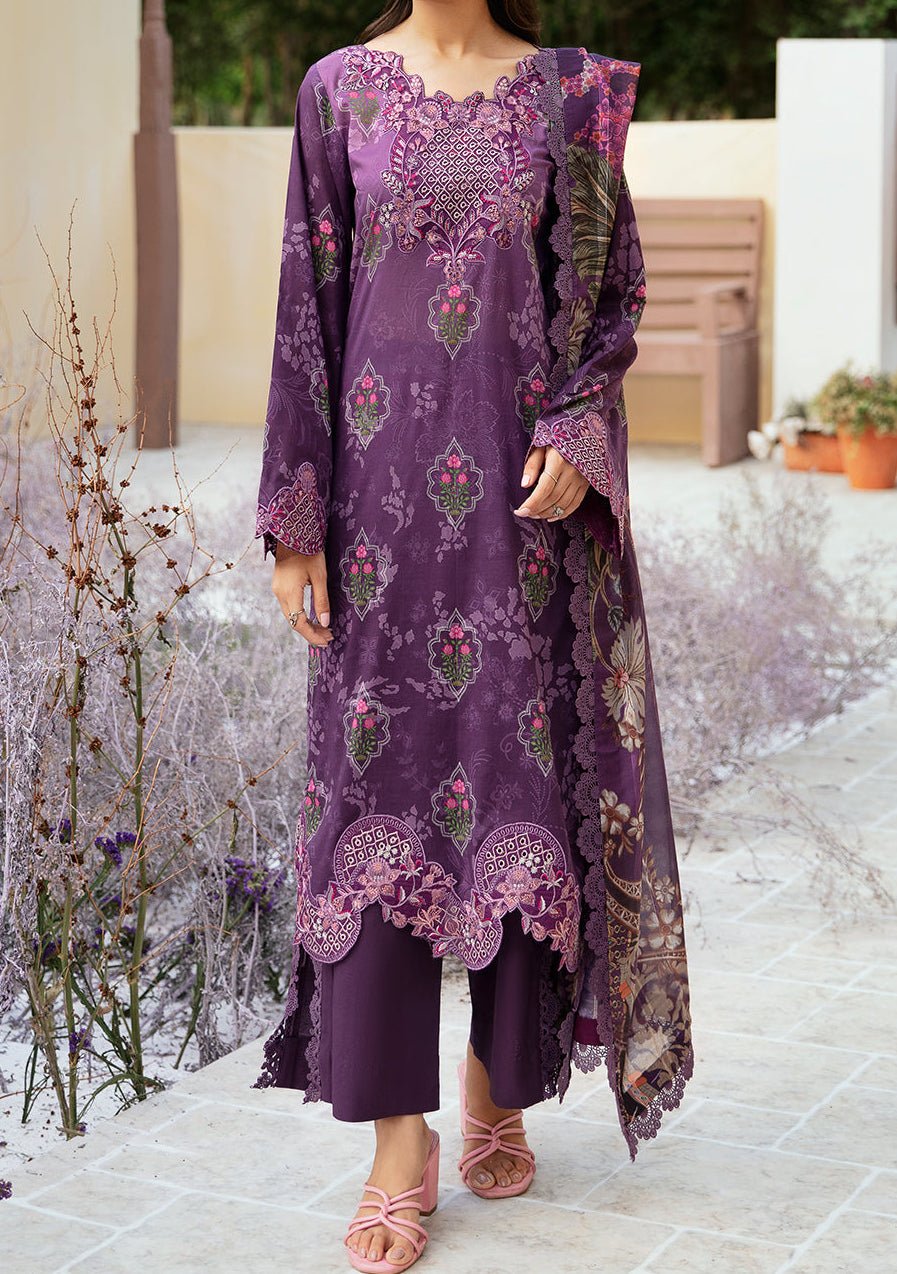 Ramsha Rangrez Embroidered Printed Lawn Dress - db26564