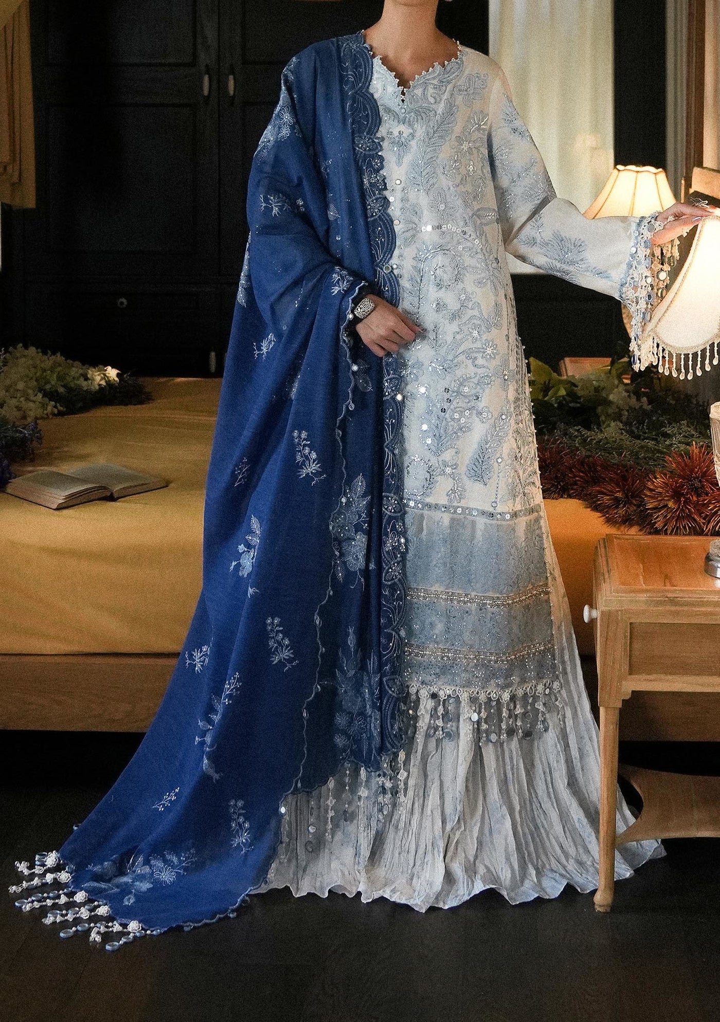 Sana Safinaz Pakistani Luxury Lawn - db28876