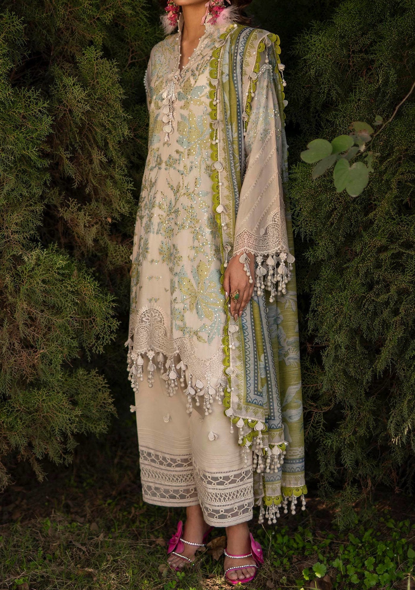 Sana Safinaz Pakistani luxury Lawn Dress - db25837