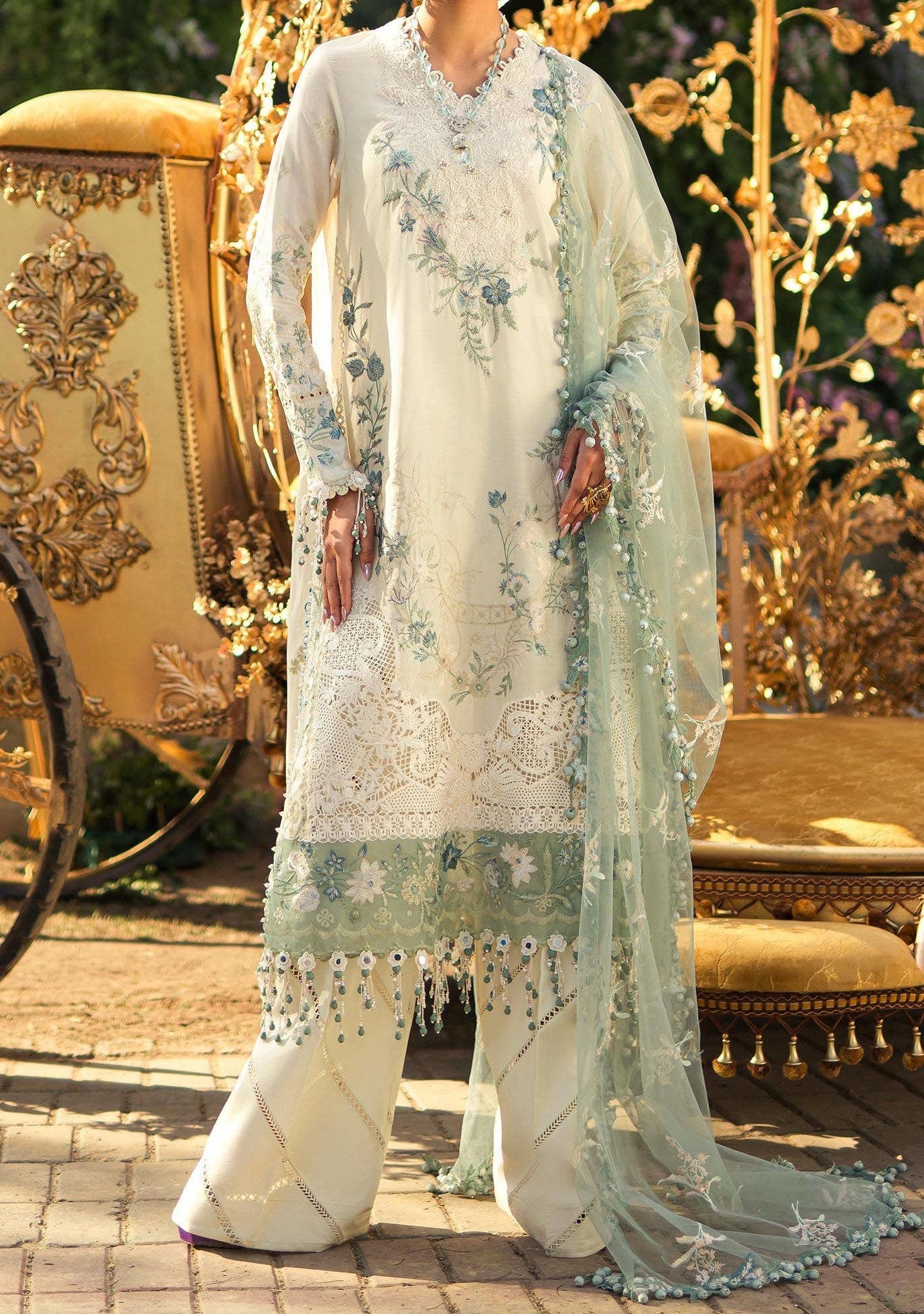 Sana Safinaz Pakistani luxury Lawn Dress - db25827