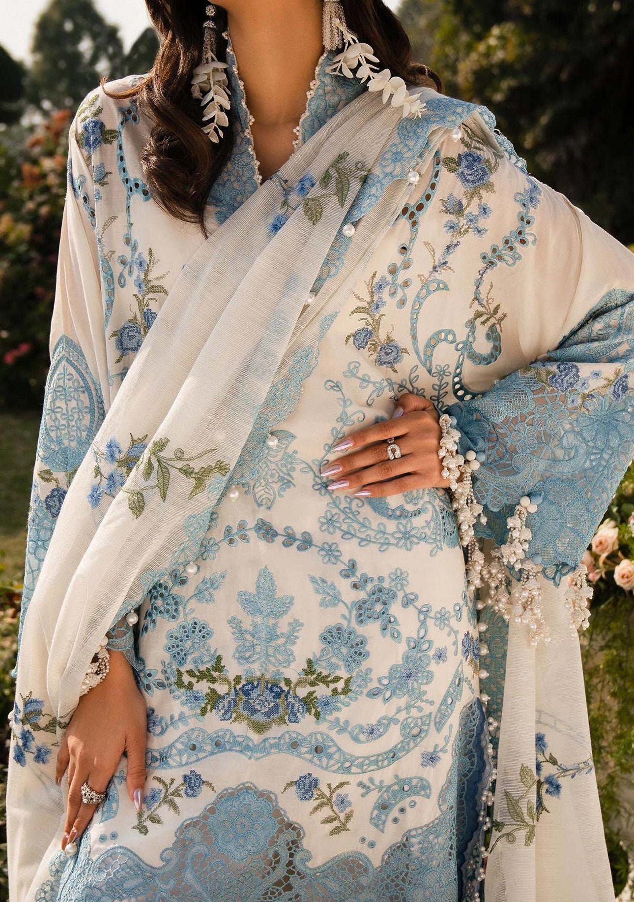 Sana Safinaz Pakistani luxury Lawn Dress - db25829