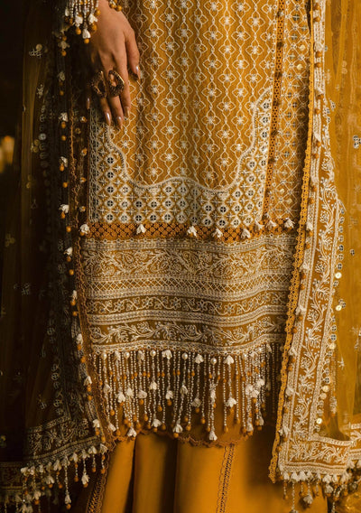 Sana Safinaz Pakistani luxury Woven Net Dress - db25826