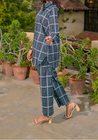 Saphron Digital Printed Ready Made Co - Ords - db30177