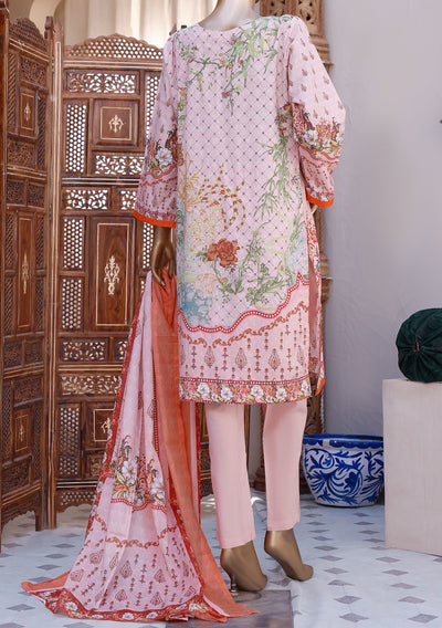 Bin Saeed Embroidered 3 Pieces Ready Made Lawn Dress