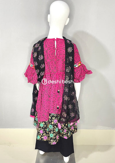 Aarong Printed Embroidered Linen Shalwar Suit - db18853