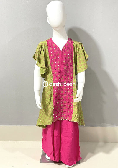 Aarong Printed Embroidered Linen Shalwar Suit - db18858