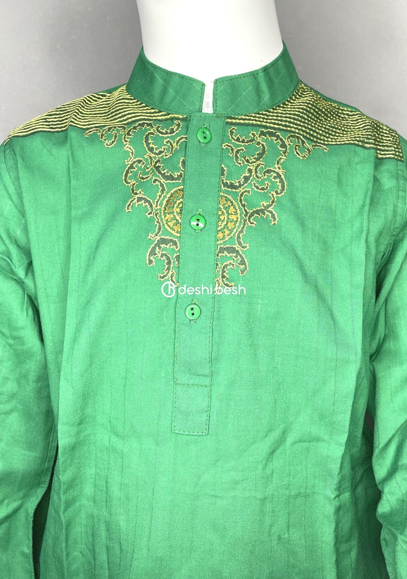 Aarong Printed Embroidered Mixed Cotton Punjabi - db18885
