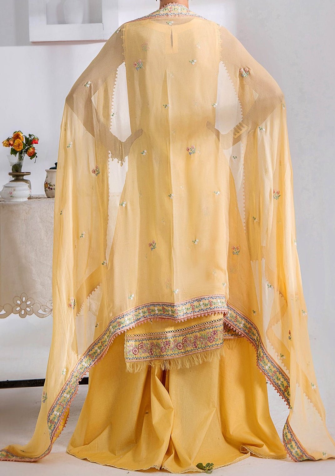 Adan's Libas Gull Pakistani Embroidered Lawn Dress - db25380