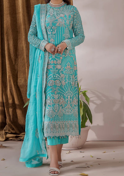 Adan's Libas lueur Pakistani Chiffon Dress - db23535
