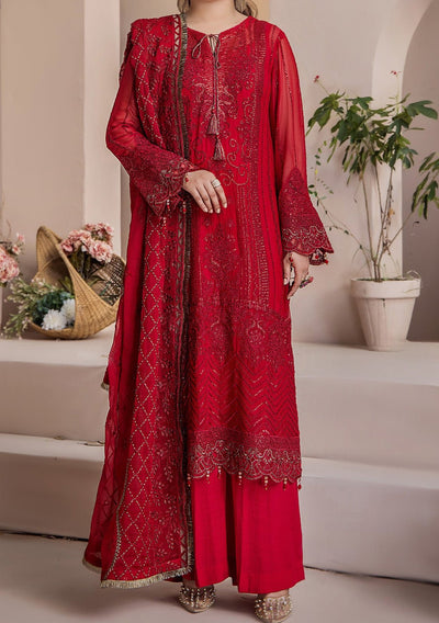 Adan's Libas lueur Pakistani Chiffon Dress - db23534