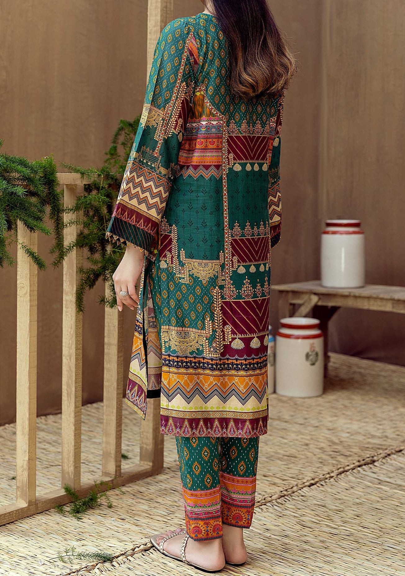 Adan's Libas Pakistani Ready Made 2 Piece Lawn - db23223