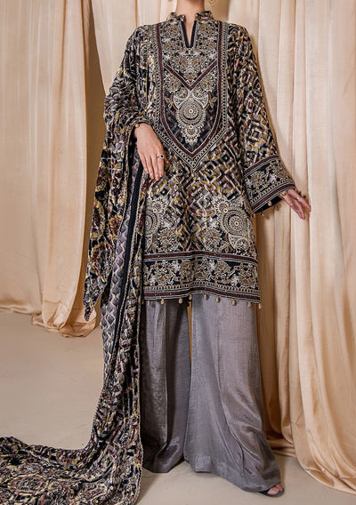 Adan's Libas Plachi Pakistani Velvet Dress - db23593