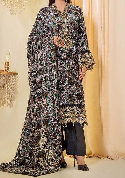 Adan's Libas Plachi Pakistani Velvet Dress - db24203