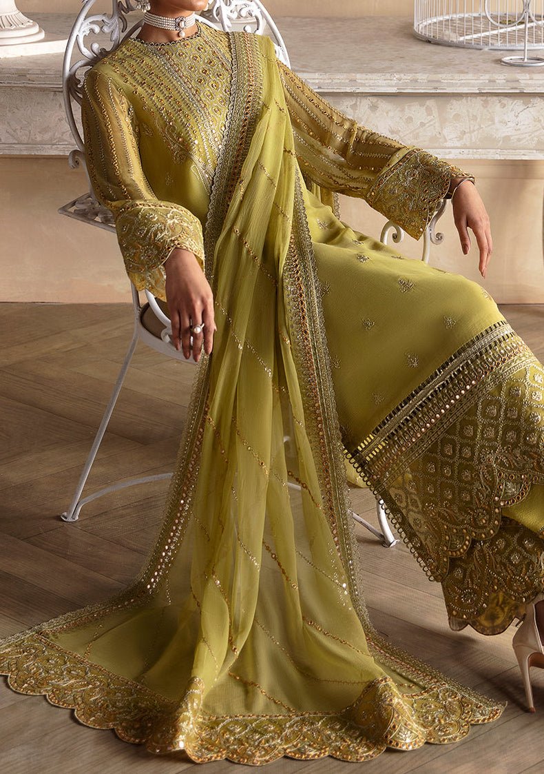 Afrozeh Diora Pakistani Luxury Chiffon Dress - db25144