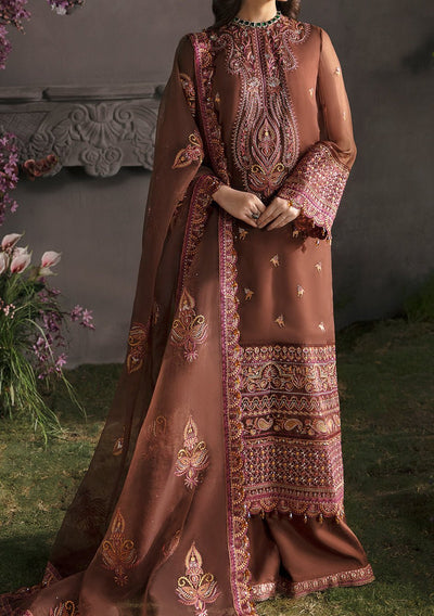 Afrozeh La Fuchsia Pakistani Chiffon Dress - db23186