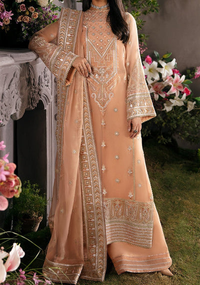 Afrozeh La Fuchsia Pakistani Organza Dress - db23182